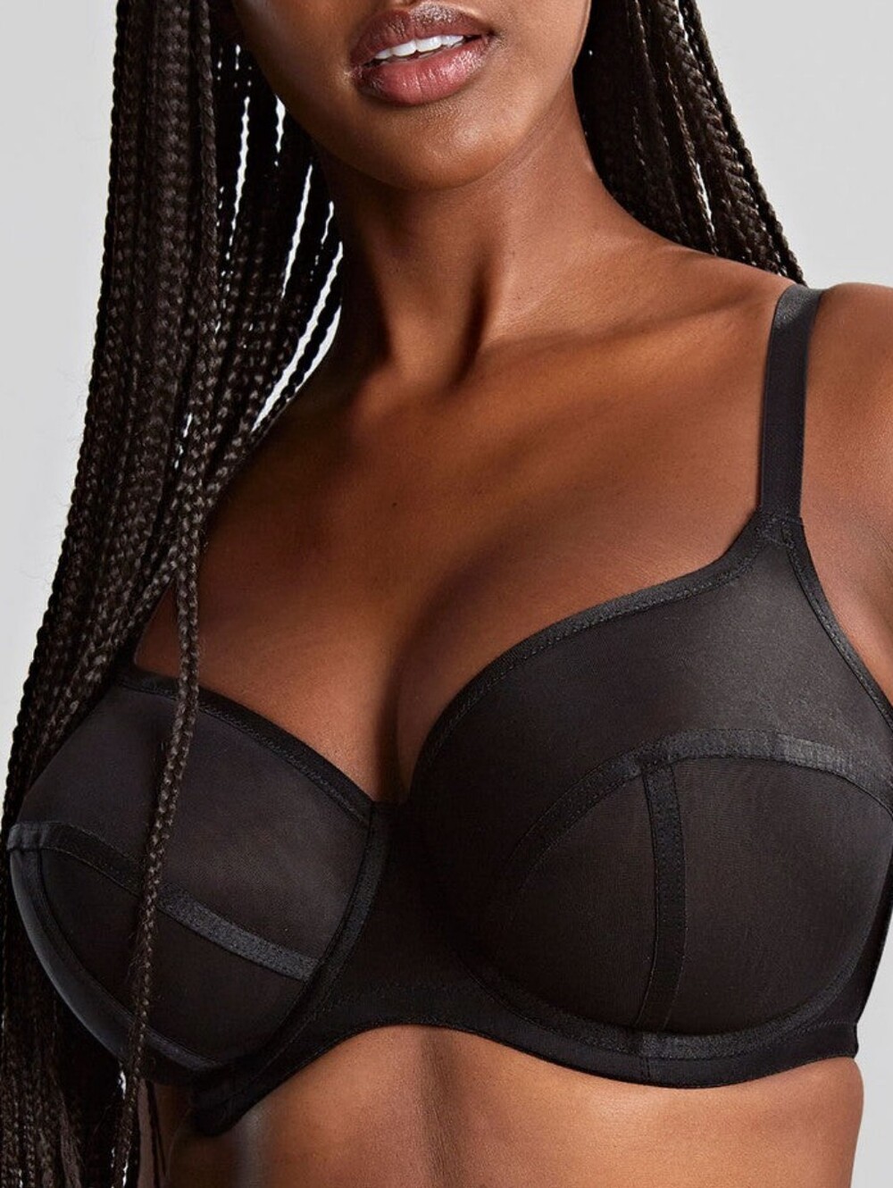 🆕 Panache Tango Essence Balcony Bra Black Size US 32G UK 32F Supportive